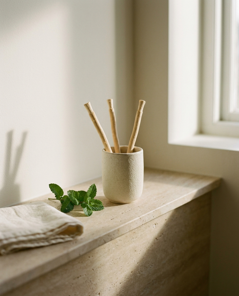 Bâton de siwak naturel - brosse à dent sans eau